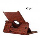 For iPad Mini 4 Brown Magic Girl Pattern 360° Rotating Smart Leather Case with Holder