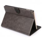 For iPad Mini 4 ENKAY Grey Crazy Horse Texture Smart Cover Leather Case with Card Slots