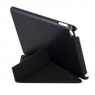 For iPad Mini 4 Black Transformers Style Crazy Horse Smart Cover Leather Case with Holder