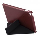 For iPad Mini 4 Coffee Transformers Style Crazy Horse Smart Cover Leather Case with Holder