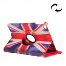 For iPad Mini 4 Retro UK Flag Pattern litchi Texture 360° Rotating Leather Case with Holder