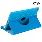 For iPad Mini 4 Blue Denim Leather Case with 360° Rotation Holder, Card Slots & Wallet
