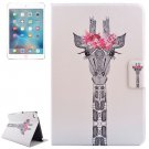For iPad Mini 4 Giraffe Pattern Flip PC + PU Leather Case with Holder & Card Slots
