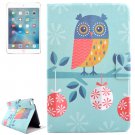 For iPad Mini 4 Owl Drawing Pattern Flip PC + PU Leather Case with Holder & Card Slots