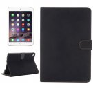 For iPad Mini 4 Black Archaize Texture Horizontal Flip Smart Leather Case with Holder