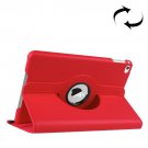For iPad Mini 4 Red Litchi Texture 360° Rotating Smart Leather Case with Holder