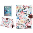 For iPad Mini 4 Peony Denim Texture Leather Case with Card Slots, Holder & Wallet