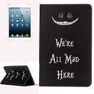 For iPad Mini 1/2/3 Words Pattern Horizontal Flip Leather Case with Holder