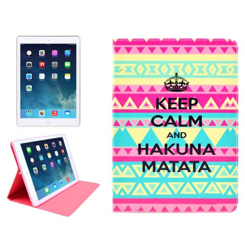 For iPad Mini 1/2/3 KEEP CALM Pattern Protective PU Smart Cover Leather Case with Card Slot