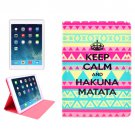 For iPad Mini 1/2/3 KEEP CALM Pattern Protective PU Smart Cover Leather Case with Card Slot