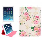 For iPad Mini 1/2/3 Flowers Pattern Protective PU Smart Cover Leather Case with Card Slot