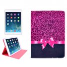 For iPad Mini 1/2/3 Bowknot Pattern Protective PU Smart Cover Leather Case with Card Slot