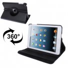 For iPad Mini 1/2/3 Black 360° Rotatable Litchi Texture Leather Case with Holder