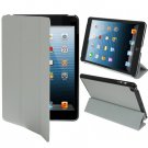 For iPad Mini 1/2/3 Grey 3-fold Smart Cover PU Leather Case