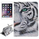 For iPad Air 2/iPad 6 Tiger Pattern Leather Case with Holder, Card Slots & Wallet