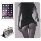 For iPad Air 2/iPad 6 Girl Pattern Leather Case with Holder, Card Slots & Wallet