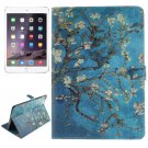 For iPad Air 2/iPad 6 Plum Pattern Leather Case with Holder, Card Slots & Wallet