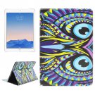 For iPad Air 2/iPad 6 Owl Pattern Leather Case with Holder & Card Slots & Wallet