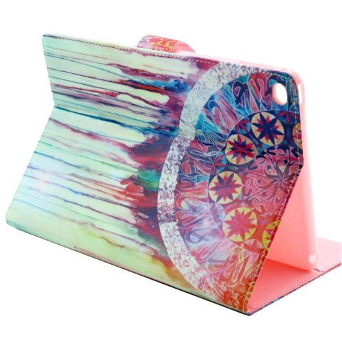 For iPad Air 2/iPad 6 Windbell Pattern Horizontal Flip Smart Cover with Holder, Card Slots & Wallet