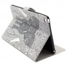 For iPad Air 2/iPad 6 Elephant Pattern Horizontal Flip Smart Cover with Holder, Card Slots & Wallet