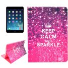 For iPad Air 2 / iPad 6 Sparkle Pattern Smart Cover Leather Case with Holder & Card Slots