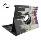 For iPad Air 2 / iPad 6 360° Rotation Statue of Liberty Pattern Leather Case with 2 Gears Holder