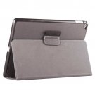 For iPad Air 2 Grey 2-fold Cloth Texture Leather Case with Holder and Sleep Function