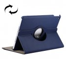 For iPad Air 2 Dark Blue 360° Rotation Denim Jean Flip Case with Holder