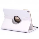 For iPad Air 2 White 360° Rotation Litchi Texture Flip Leather Case with 2 Gears Holder