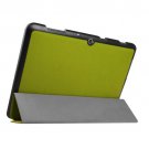 For Acer Iconia One 10 Green Custer Texture Leather Case with 3 fold Holder