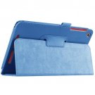 For Acer Iconia One 8 Blue Litchi Solid Color Leather Case with Holder