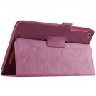 For Acer Iconia One 8 Purple Litchi Solid Color Leather Case with Holder