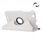 For Acer Iconia One 7 White Litchi Rotating Leather Case with 2 Gears Holder