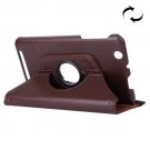 For Acer Iconia One 7 Brown Litchi Rotating Leather Case with 2 Gears Holder
