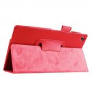 For ASUS Zenpad 7.0 Red Litchi Texture Flip Leather Case with Holder