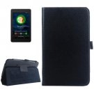 For ASUS Fonepad 7 Black Litchi Texture Leather Case with Holder