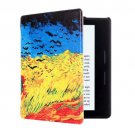 For Amazon Kindle Oasis Cornfield Pattern Horizontal Flip Leather Case