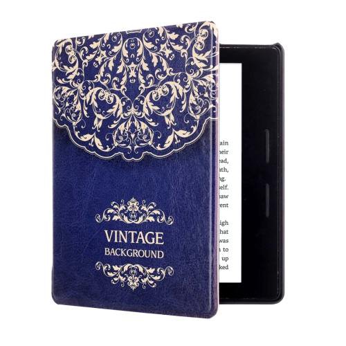 For Amazon Kindle Oasis Flower Pattern Horizontal Flip Leather Case