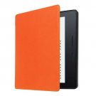 For Amazon Kindle Oasis Orange Custer Leather Case with 3 fold holder