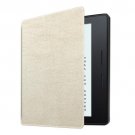 For Amazon Kindle Oasis Beige Custer Leather Case with 3 fold holder