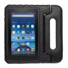 For Amazon MoKo Fire 7 Black EVA Bumper Case with Handle & Holder