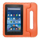 For Amazon MoKo Fire 7 Orange EVA Bumper Case with Handle & Holder