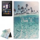 For Amazon Kindle Fire Sea Patterns Leather Case with Holder & Card Slots