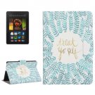 For Amazon Kindle Fire HDX 7 Branch Leather Case with Holder & Card Slots