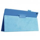 For Amazon Fire HD 10 Blue Litchi Flip Leather Case with Holder
