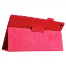 For Amazon Fire HD 8 Red Litchi Flip Leather Case with Holder