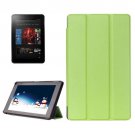 For Amazon Fire HD 10 Green Karst Flip Leather Case with 3 Fold Holder