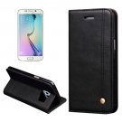 For Samsung Galaxy S7 Black Crazy Horse Leather Case with absorption