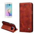 For Samsung Galaxy S7 Coffee Crazy Horse Leather Case with absorption