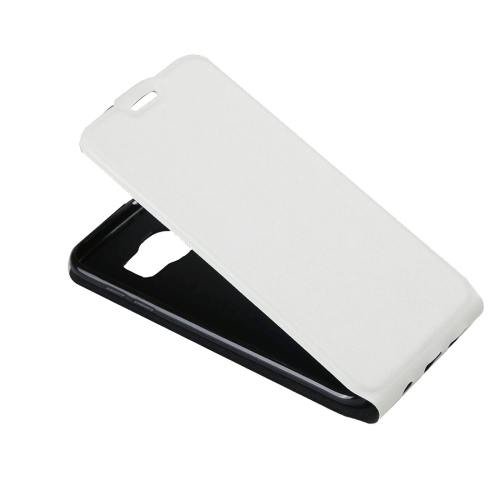 For Galaxy S7 White Flip Leather Case with Card Slot & Photo Frame
